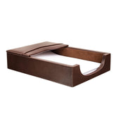 Chocolate Brown Leather Memo Holder